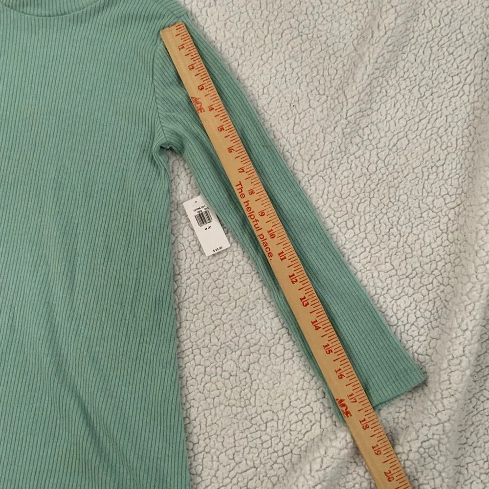 Old Navy Girls Sweater Dress Sz Medium 8 Mock Neck Mint Green Ribbed Soft New